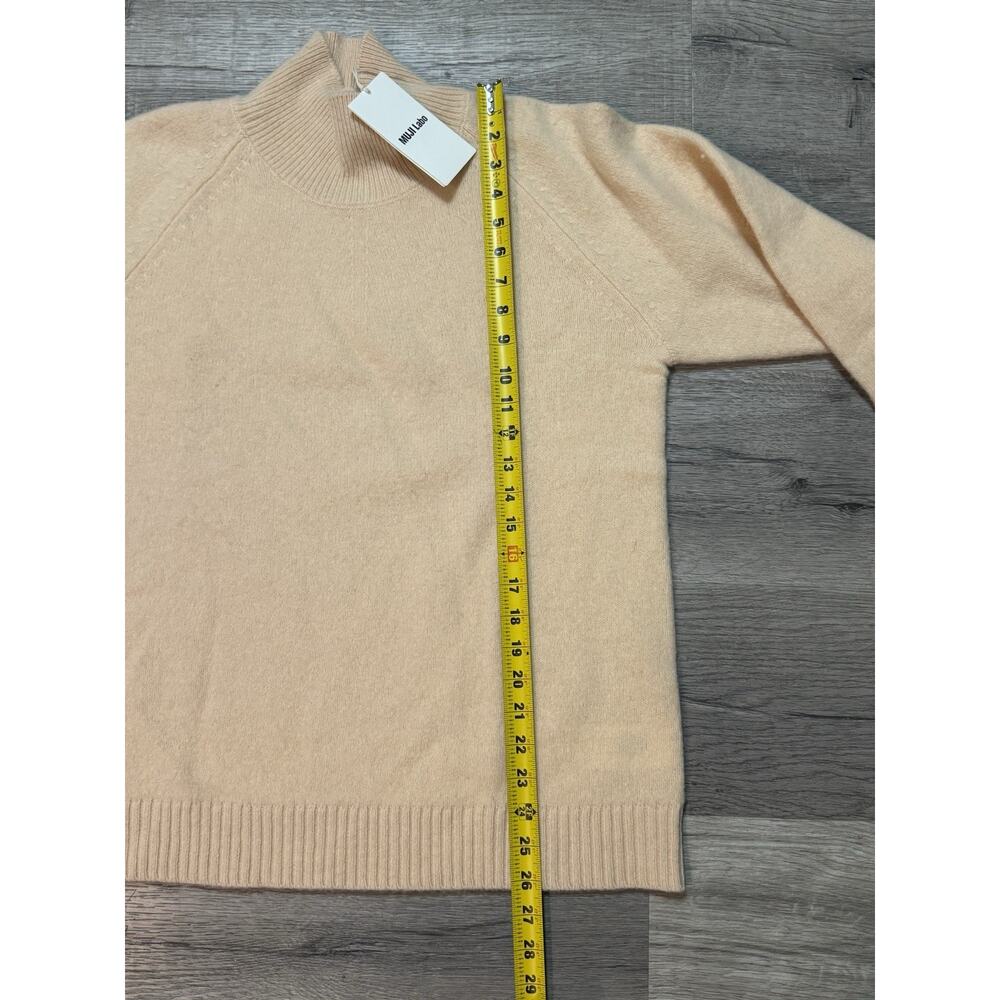 NWT Muji Labo Women’s Yak Wool Blend Turtleneck Sweater M Light Orange - Picture 6 of 8